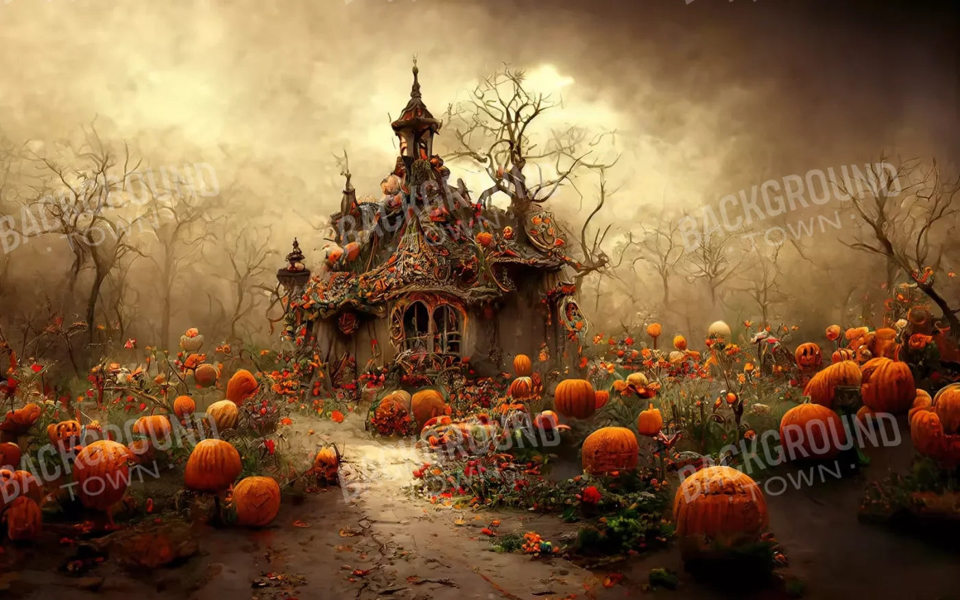 Hallows Eve 14’X9’ Ultracloth (168 X 108 Inch) Backdrop