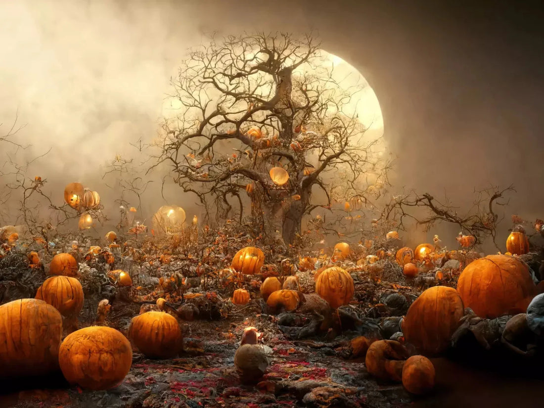 Hallows Eve 2 68X5 Fleece ( 80 X 60 Inch ) Backdrop