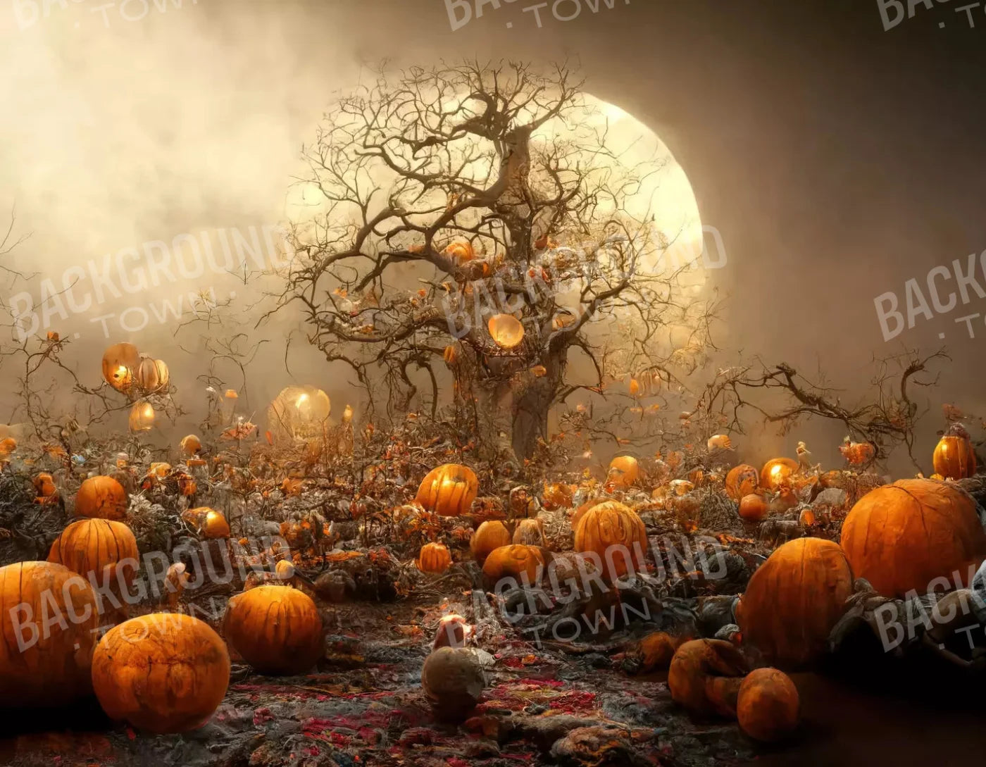 Hallows Eve 2 8X6 Fleece ( 96 X 72 Inch ) Backdrop