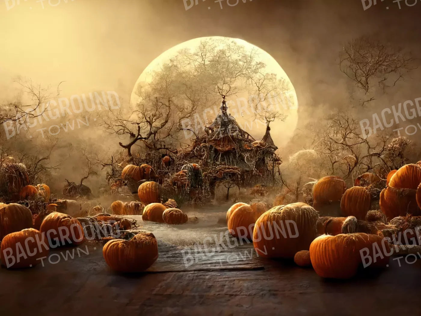 Hallows Eve 4 10X8 Fleece ( 120 X 96 Inch ) Backdrop