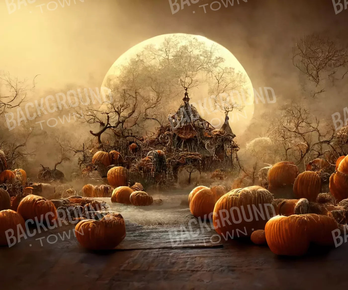 Beige Halloween Backdrop for Photography