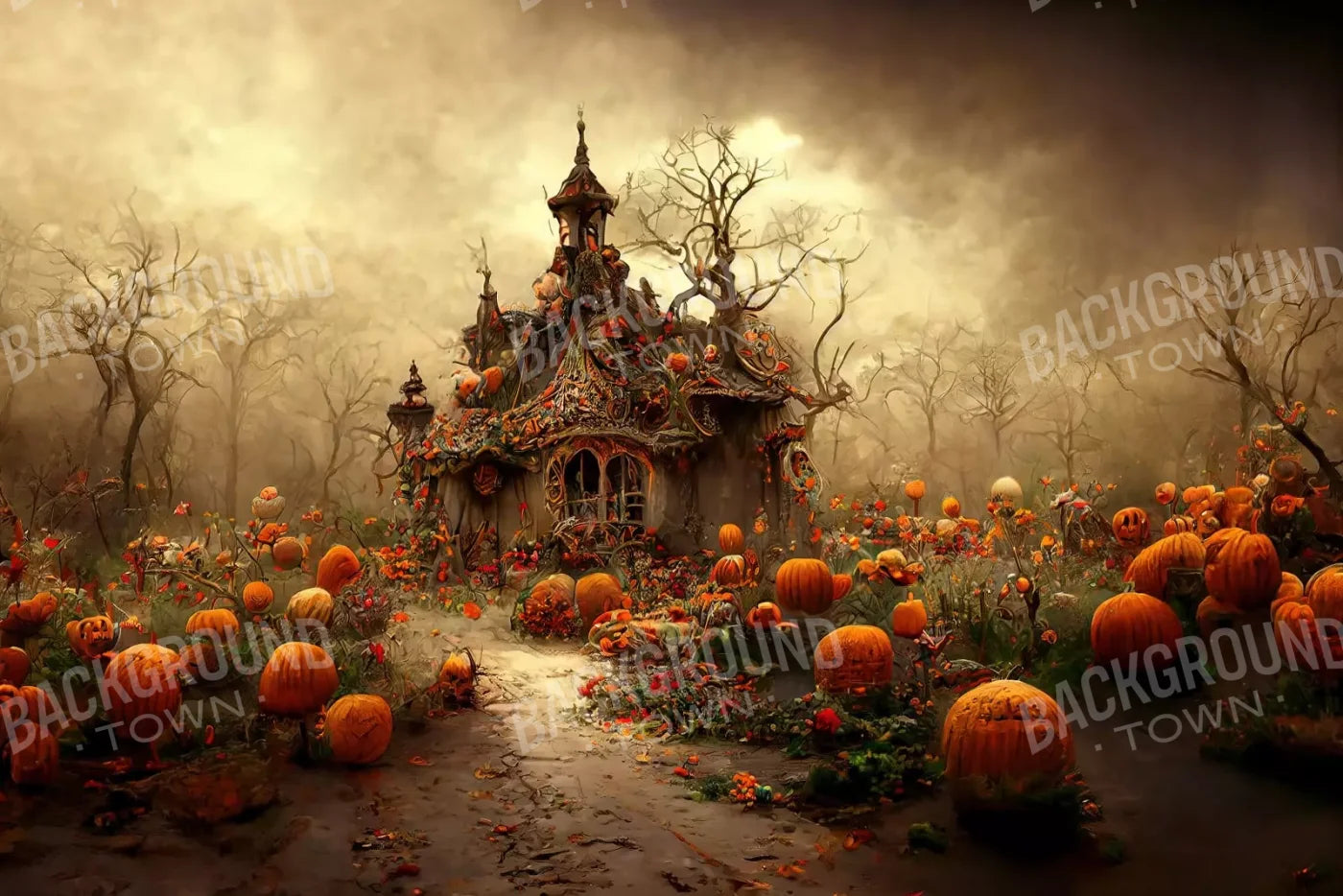 Hallows Eve 8’X5’ Ultracloth (96 X 60 Inch) Backdrop