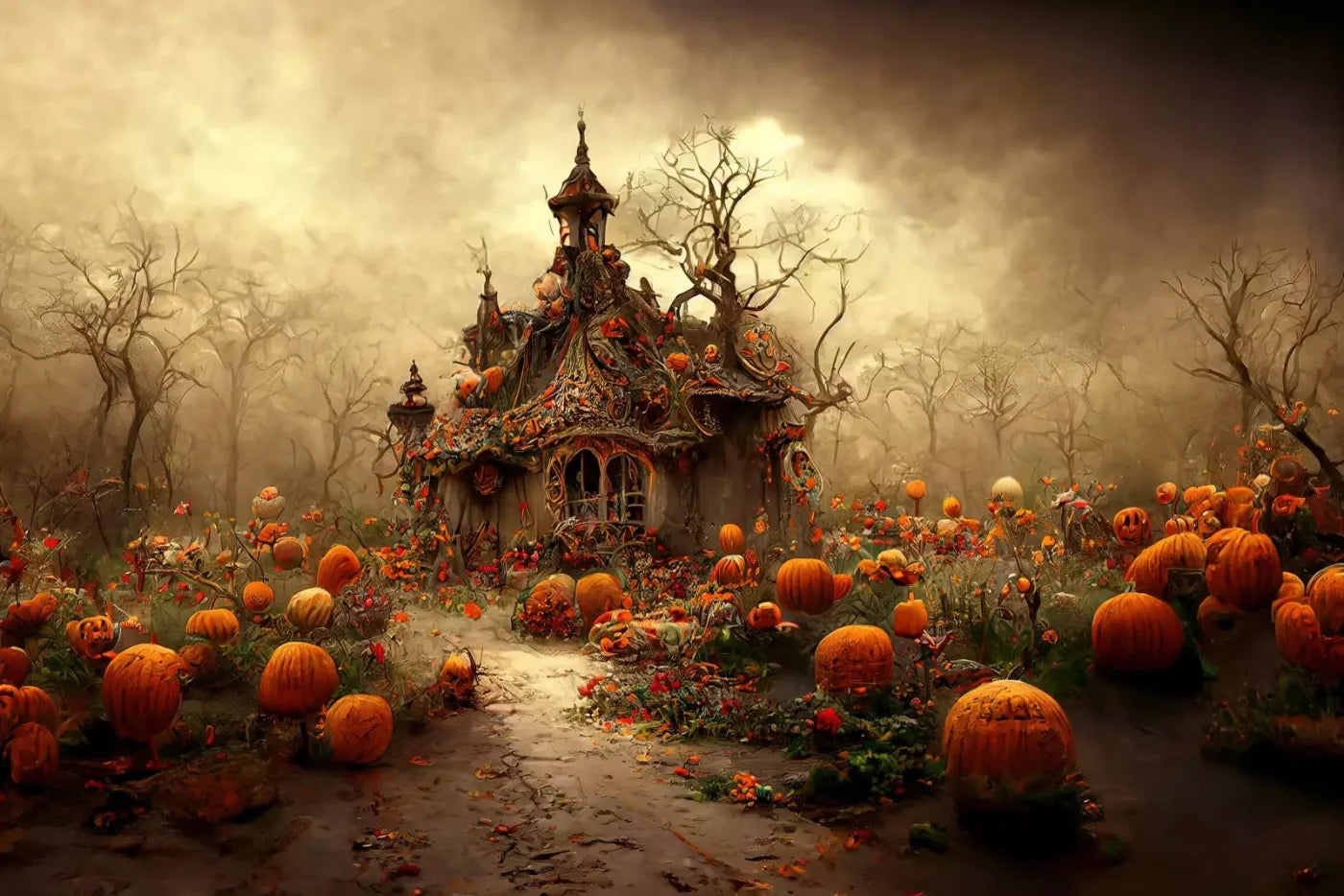 Hallows Eve 8’X5’ Ultracloth (96 X 60 Inch) Backdrop