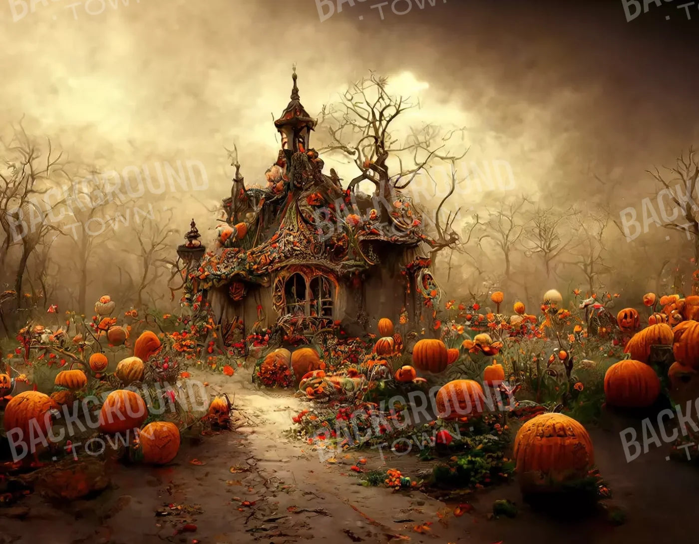 Hallows Eve 8’X6’ Fleece (96 X 72 Inch) Backdrop