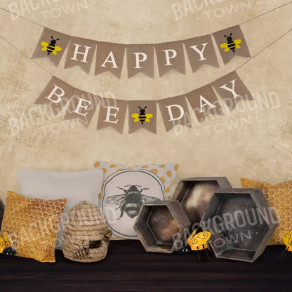 Happy Bee Day 10X10 Ultracloth ( 120 X Inch ) Backdrop