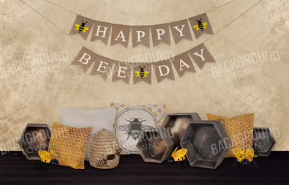 Happy Bee Day 12X8 Ultracloth ( 144 X 96 Inch ) Backdrop