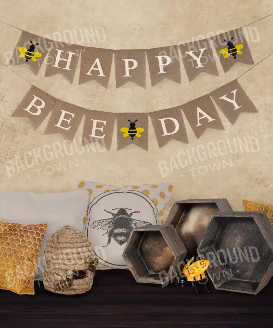 Beige Set Designs Backdrop for Photography