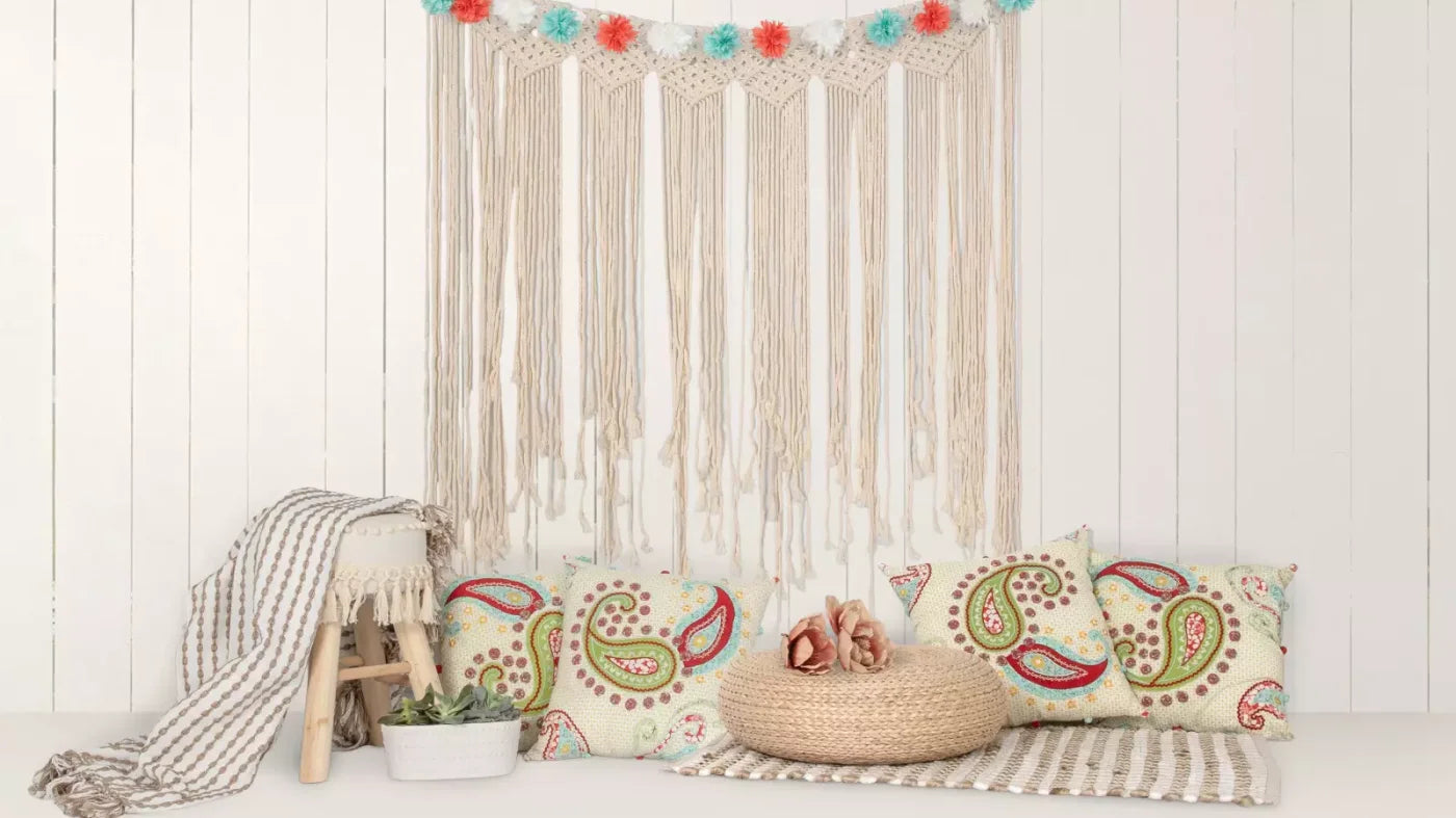 Happy Boho 14X8 Ultracloth ( 168 X 96 Inch ) Backdrop