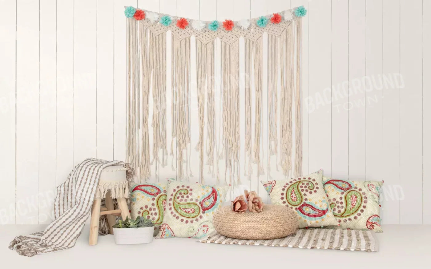 Happy Boho 14X9 Ultracloth ( 168 X 108 Inch ) Backdrop