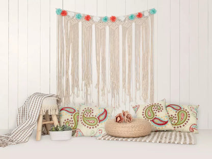 Happy Boho 68X5 Fleece ( 80 X 60 Inch ) Backdrop