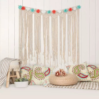Happy Boho 8X8 Fleece ( 96 X Inch ) Backdrop