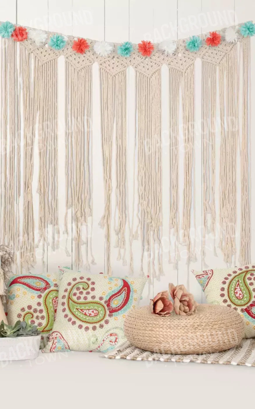 Happy Boho 9X14 Ultracloth ( 108 X 168 Inch ) Backdrop
