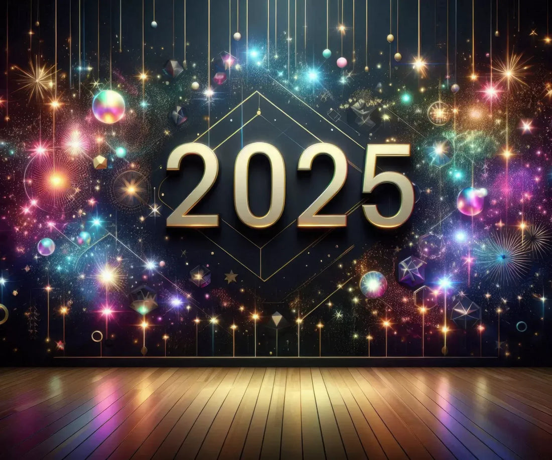 Happy New Year 5’X4’2 Fleece (60 X 50 Inch) Backdrop