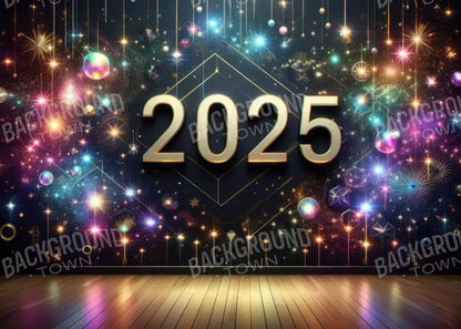 Happy New Year 7’X5’ Ultracloth (84 X 60 Inch) Backdrop