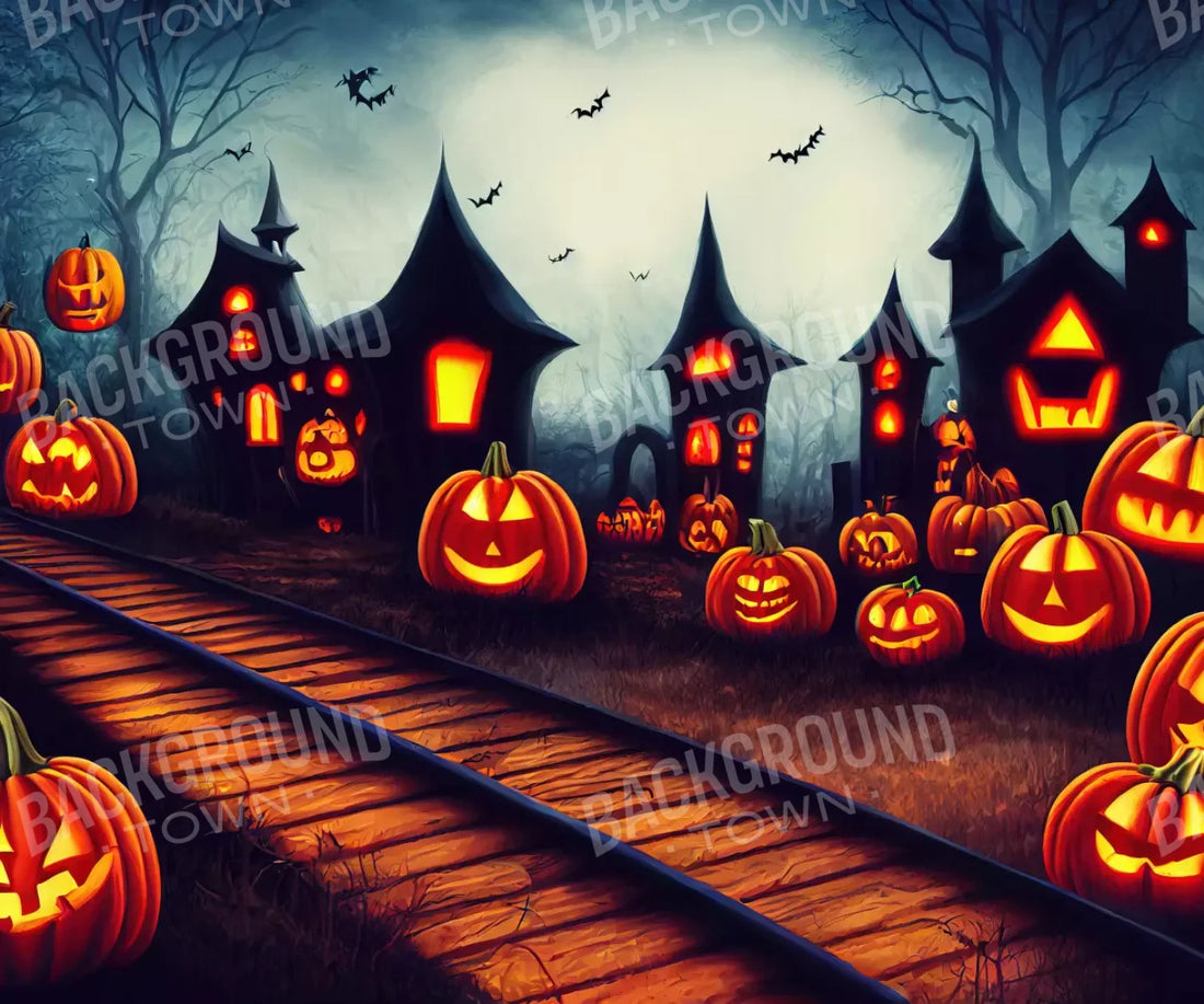 Orange Halloween Backdrop for Photography