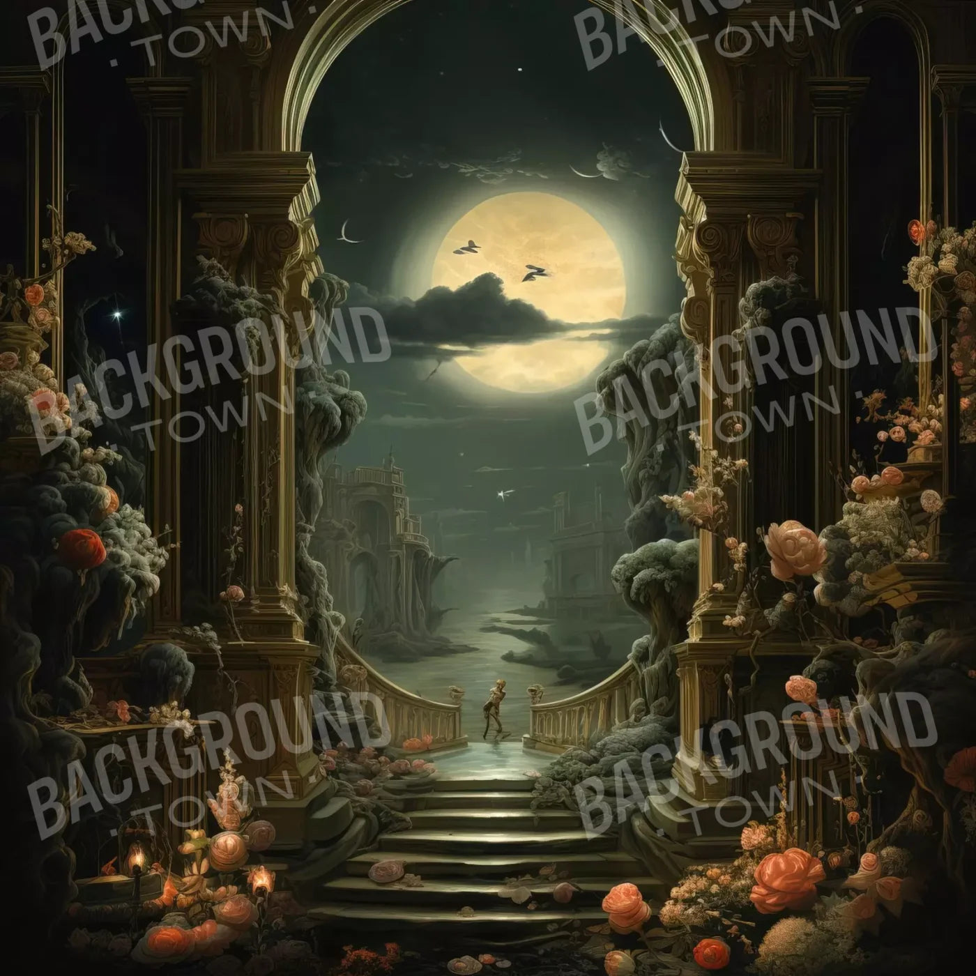 Haunted Elegance Ii 10’X10’ Ultracloth (120 X Inch) Backdrop