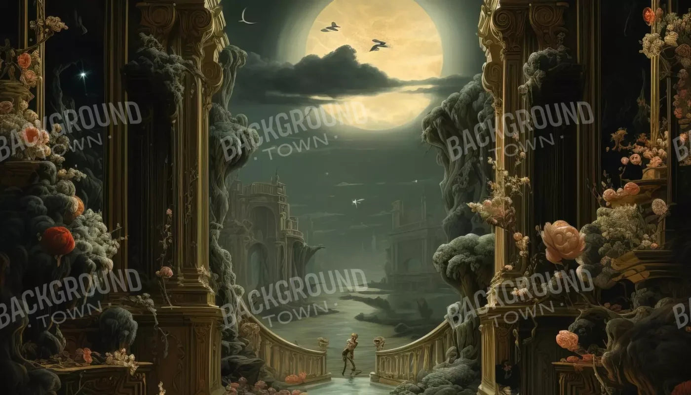 Haunted Elegance Ii 14’X8’ Ultracloth (168 X 96 Inch) Backdrop