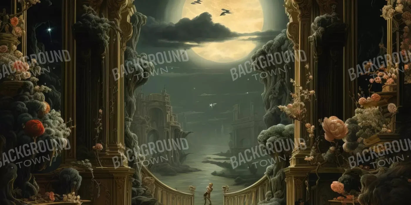 Haunted Elegance Ii 20’X10’ Ultracloth (240 X 120 Inch) Backdrop
