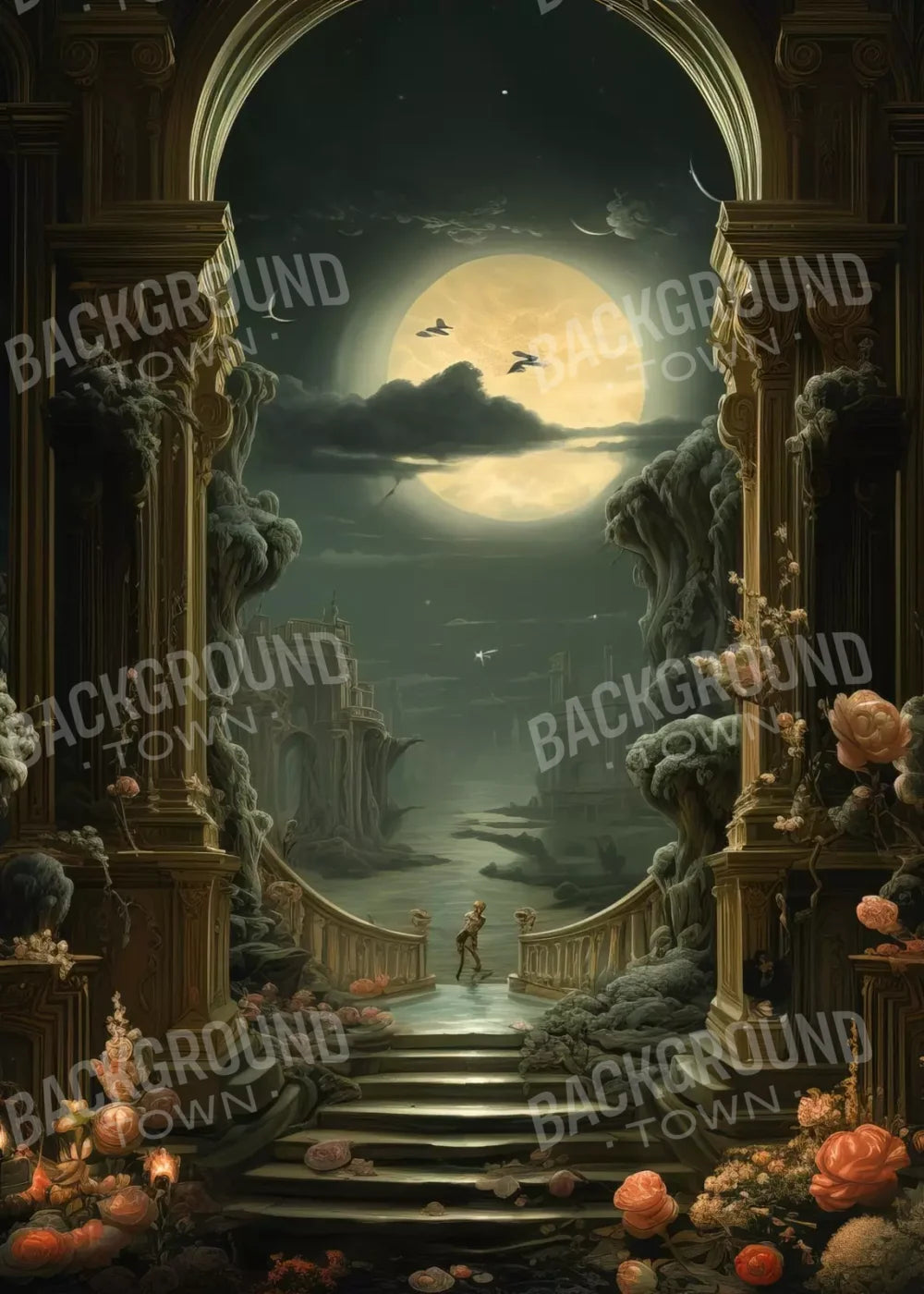 Haunted Elegance Ii 5’X7’ Ultracloth (60 X 84 Inch) Backdrop