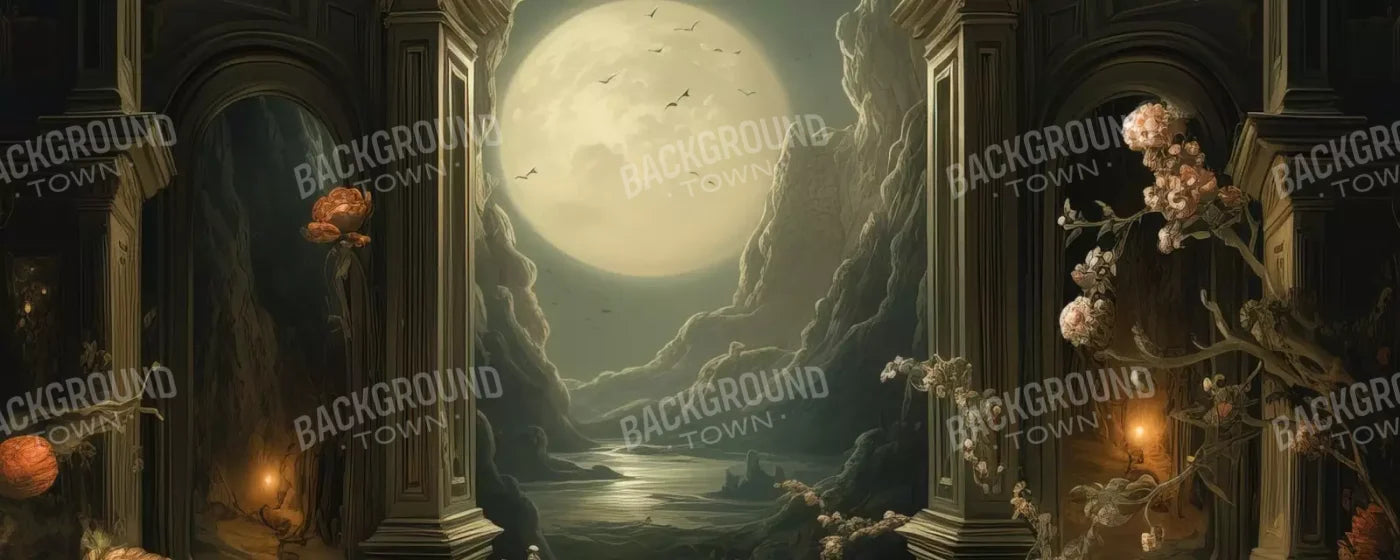 Haunted Elegance I 20’X8’ Ultracloth (240 X 96 Inch) Backdrop