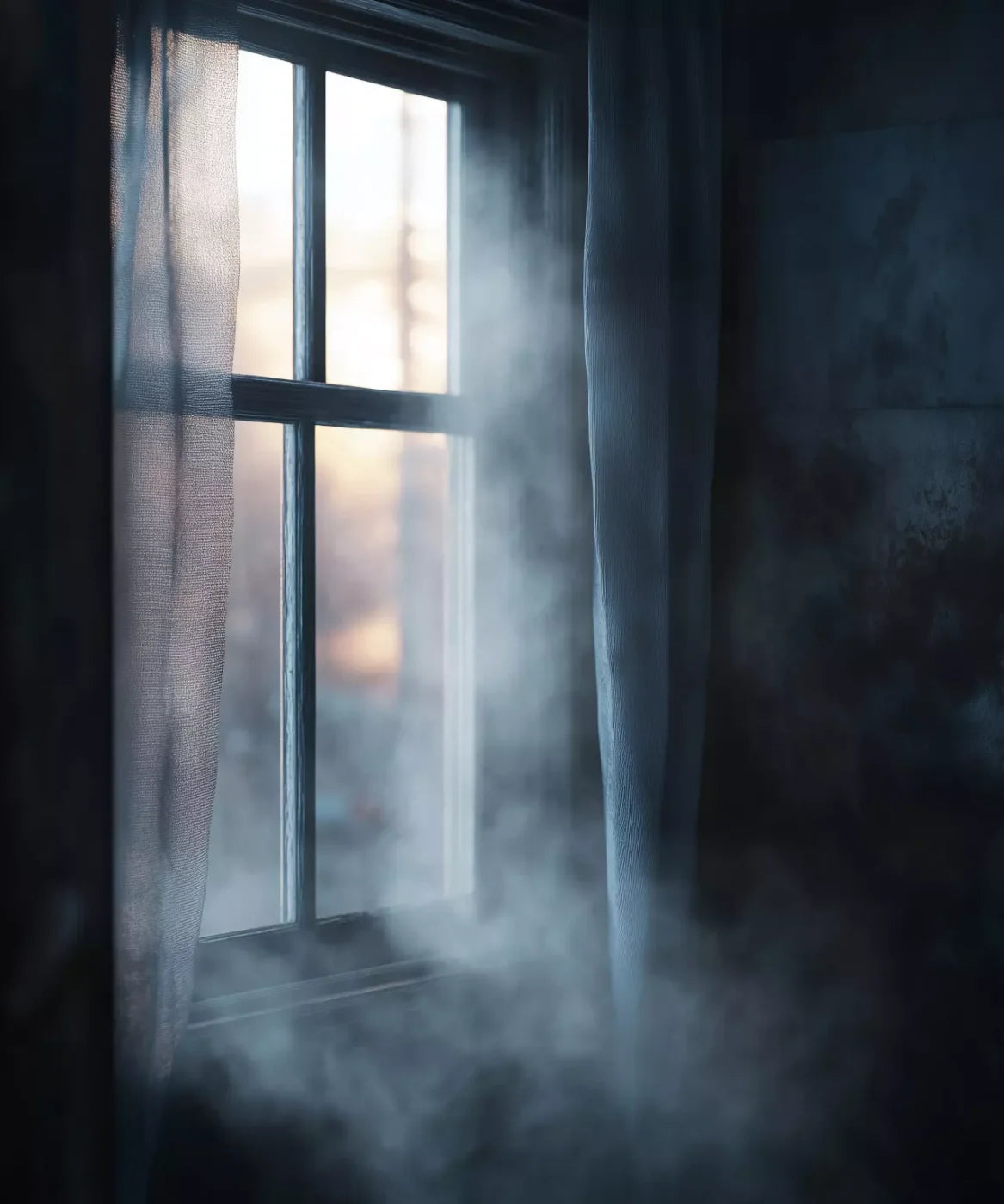 Haunted Window 10’X12’ Ultracloth (120 X 144 Inch) Backdrop