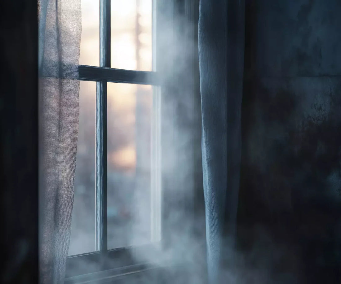 Haunted Window 5’X4’2 Fleece (60 X 50 Inch) Backdrop