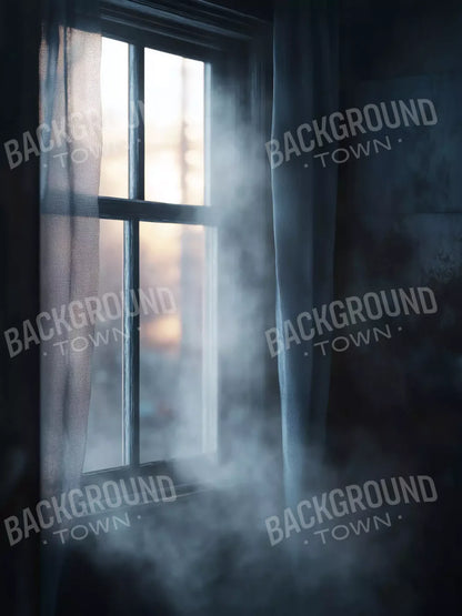 Haunted Window 5’X6’8 Fleece (60 X 80 Inch) Backdrop