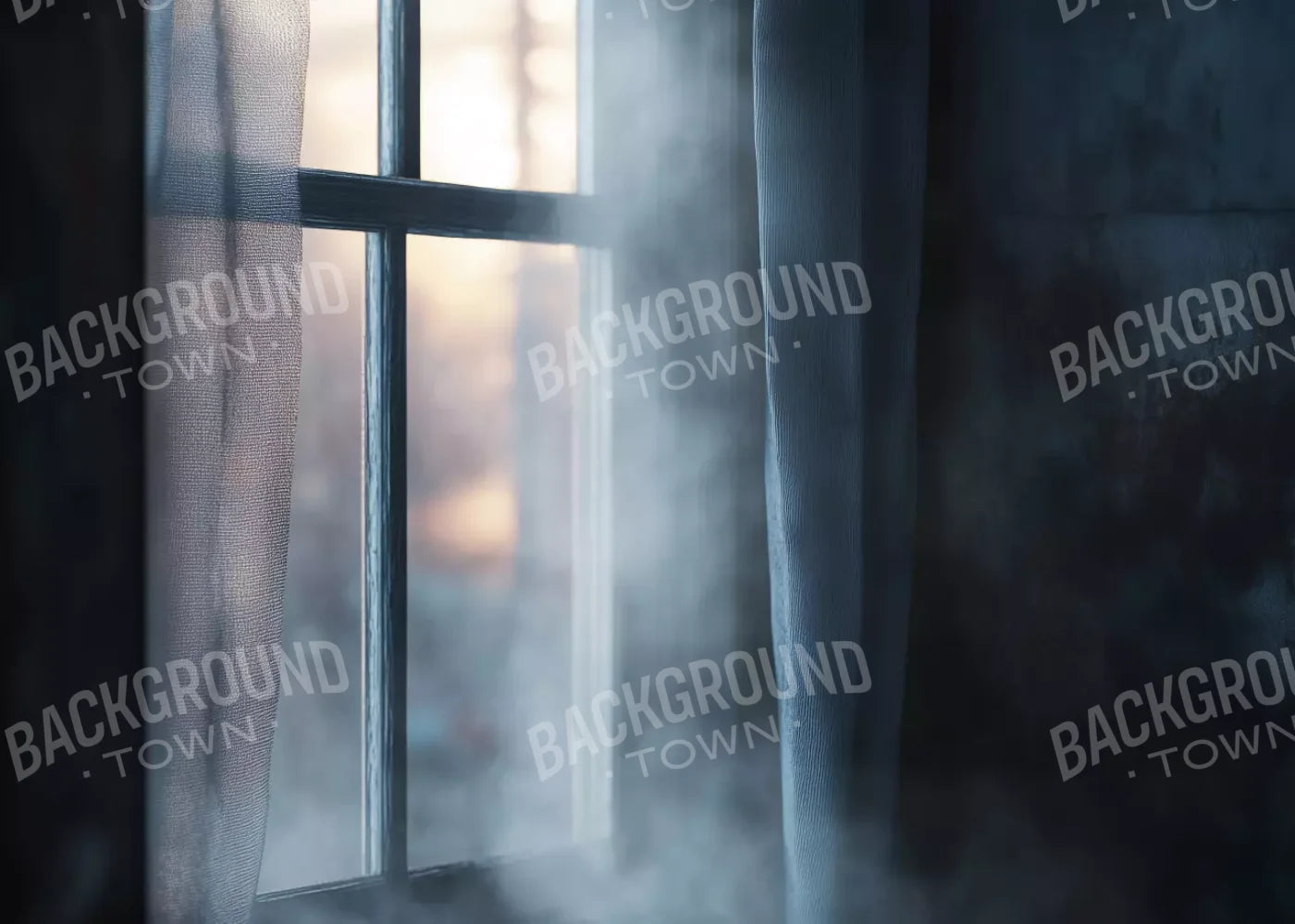 Haunted Window 7’X5’ Ultracloth (84 X 60 Inch) Backdrop