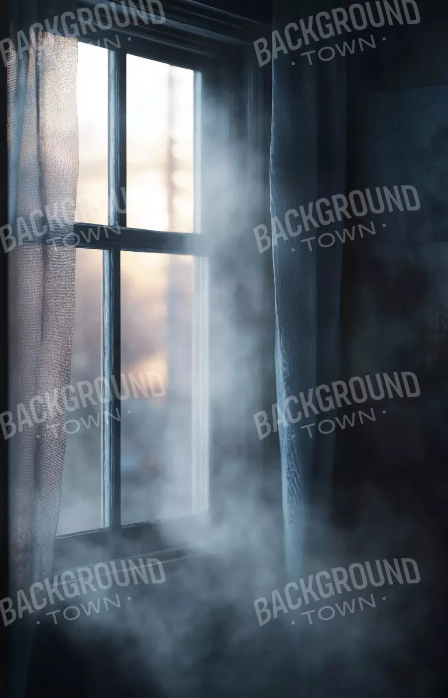Haunted Window 9’X14’ Ultracloth (108 X 168 Inch) Backdrop