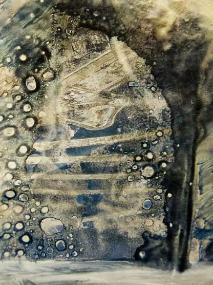 Hazy Landscape 5X68 Fleece ( 60 X 80 Inch ) Backdrop