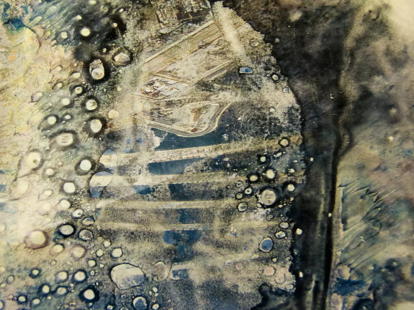 Hazy Landscape 68X5 Fleece ( 80 X 60 Inch ) Backdrop