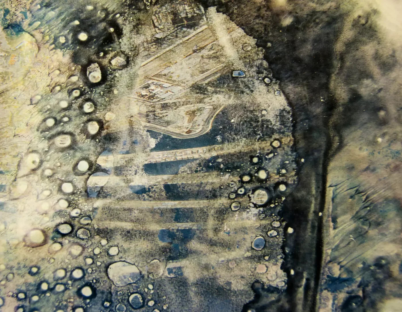 Hazy Landscape 8X6 Fleece ( 96 X 72 Inch ) Backdrop