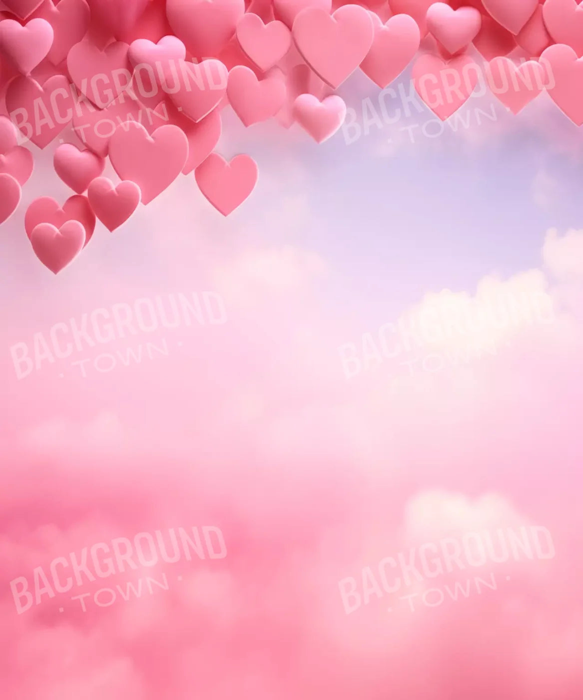 Heart In The Clouds I 10X12 Ultracloth ( 120 X 144 Inch ) Backdrop