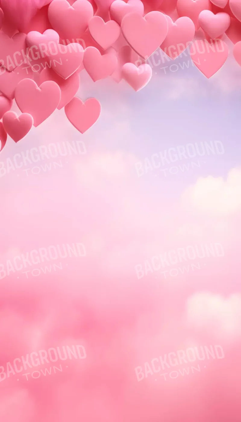 Heart In The Clouds I 8X14 Ultracloth ( 96 X 168 Inch ) Backdrop