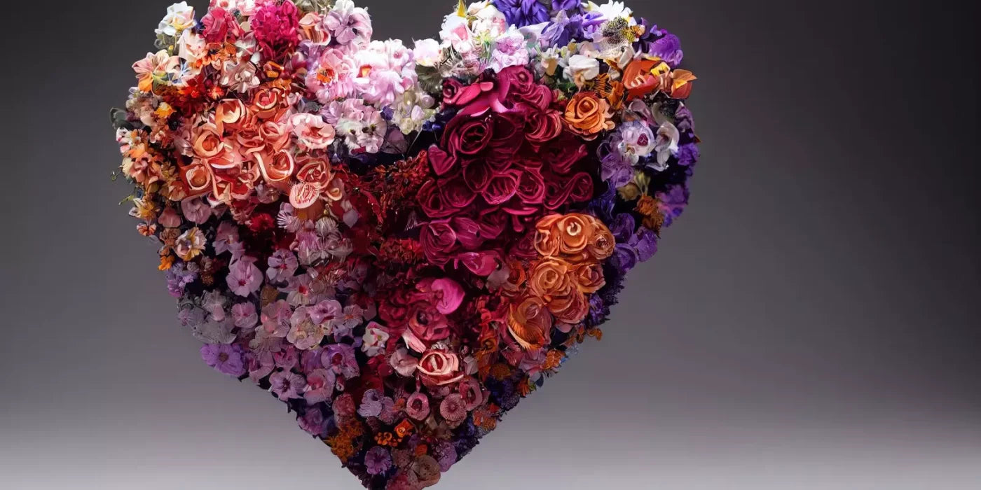 Heart Of Flowers 20’X10’ Ultracloth (240 X 120 Inch) Backdrop