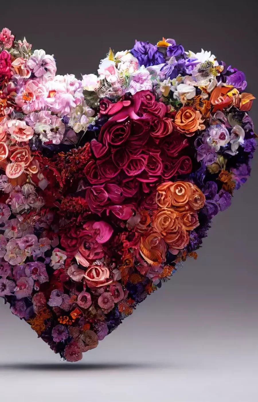 Heart Of Flowers 9’X14’ Ultracloth (108 X 168 Inch) Backdrop