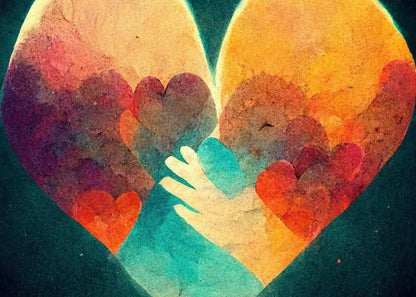Heart Of Love 7’X5’ Ultracloth (84 X 60 Inch) Backdrop
