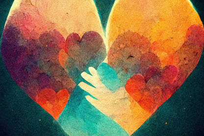 Heart Of Love 12’X8’ Ultracloth (144 X 96 Inch) Backdrop