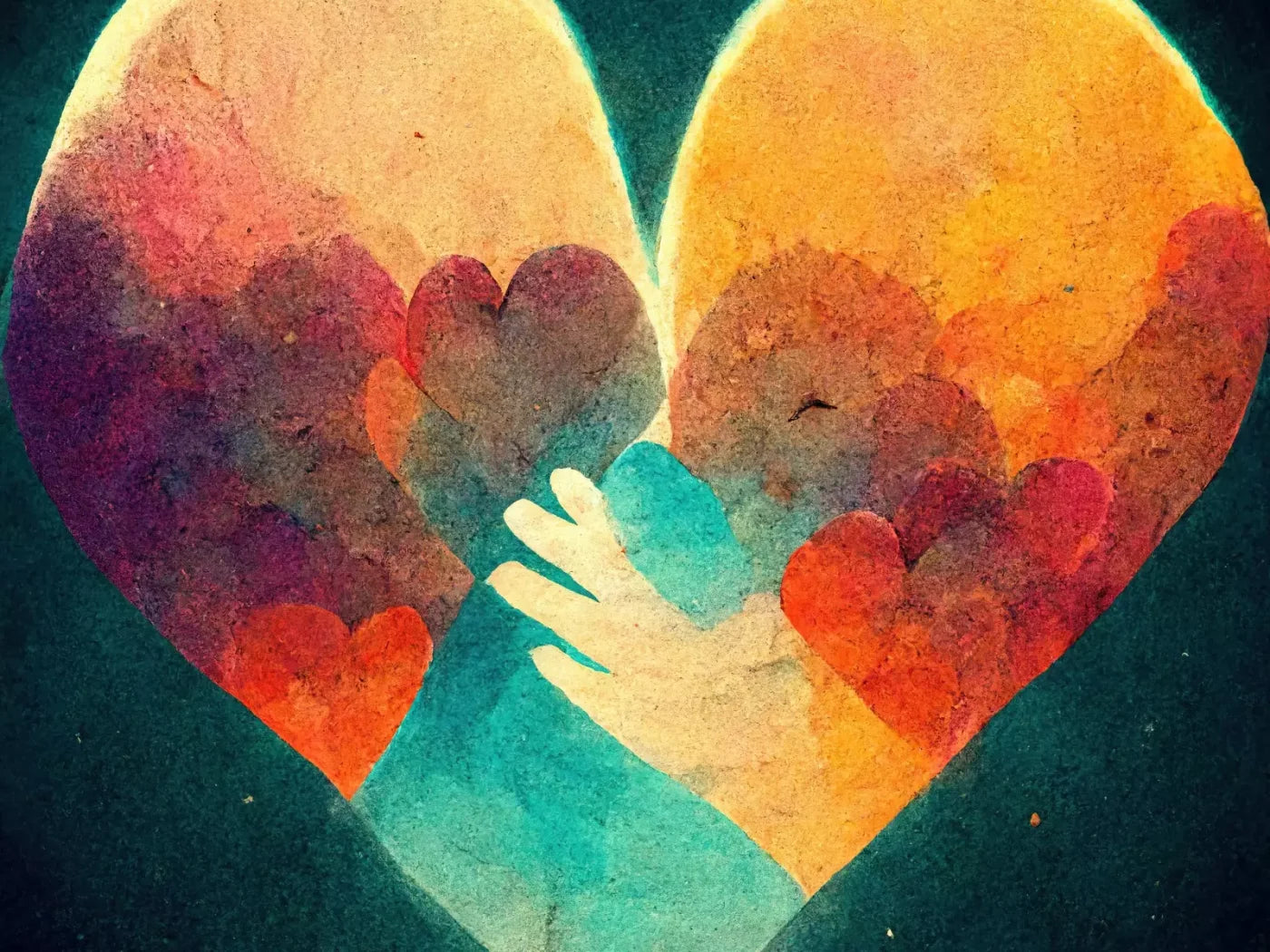 Heart Of Love 8’X6’ Fleece (96 X 72 Inch) Backdrop