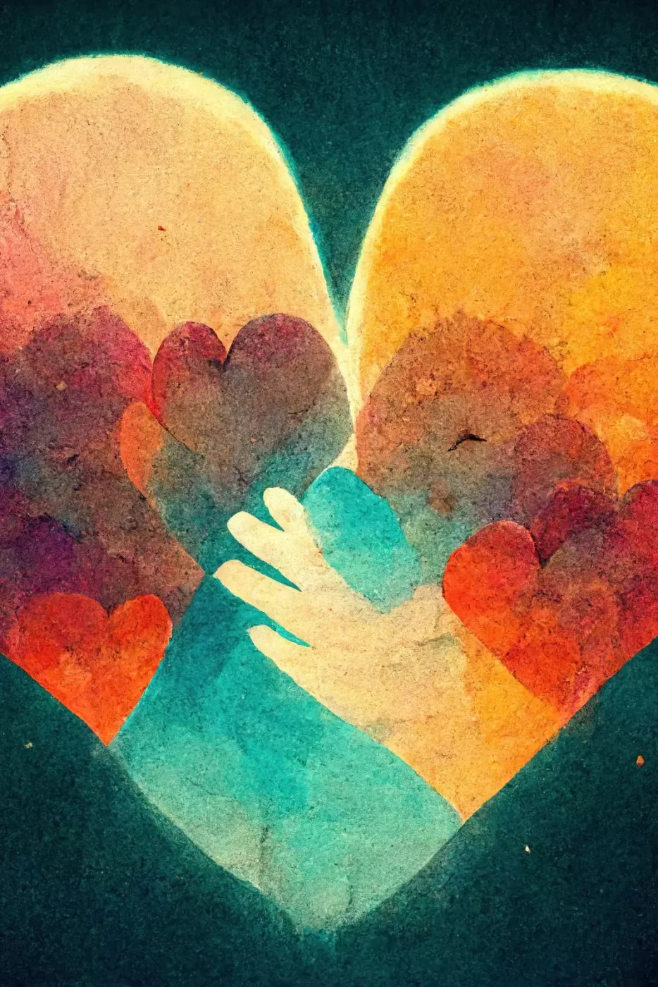 Heart Of Love 8’X12’ Ultracloth (96 X 144 Inch) Backdrop