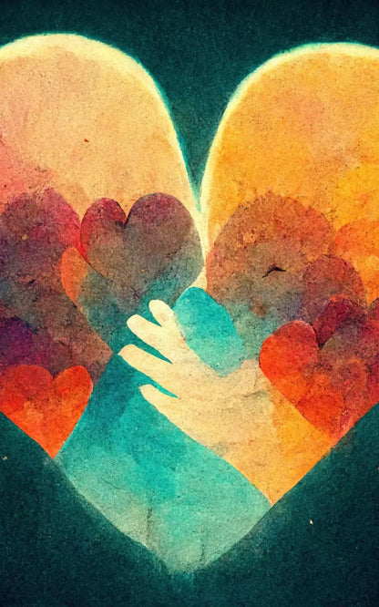Heart Of Love 5’X8’ Ultracloth (60 X 96 Inch) Backdrop
