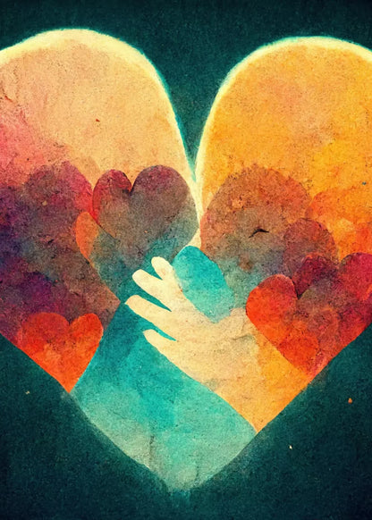 Heart Of Love 5’X7’ Ultracloth (60 X 84 Inch) Backdrop