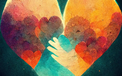 Heart Of Love 16’X10’ Ultracloth (192 X 120 Inch) Backdrop