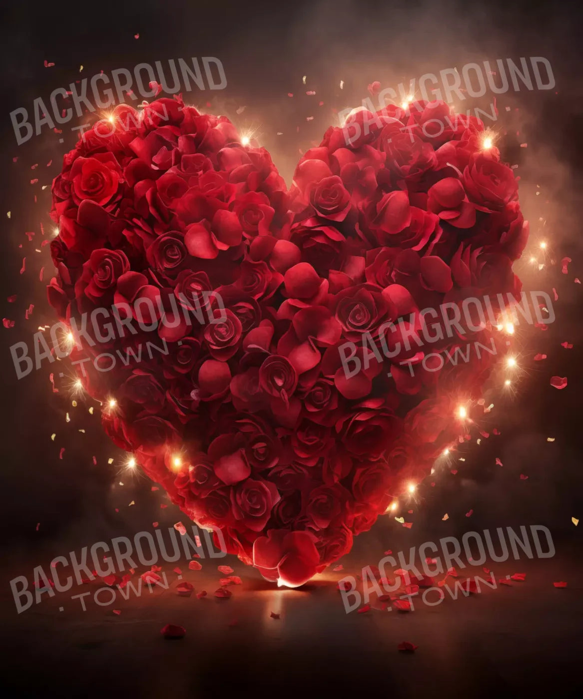 Heart On Fire 10’X12’ Ultracloth (120 X 144 Inch) Backdrop