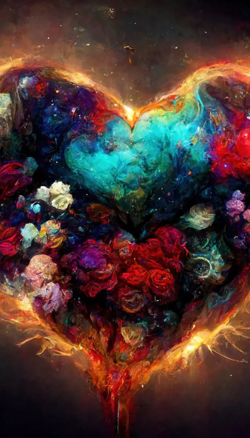 Heart On Fire Ii 8’X14’ Ultracloth (96 X 168 Inch) Backdrop