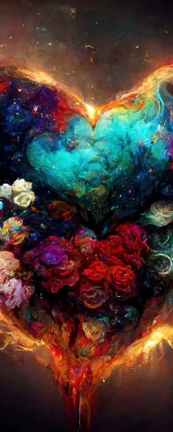 Heart On Fire Ii 8’X20’ Ultracloth (96 X 240 Inch) Backdrop