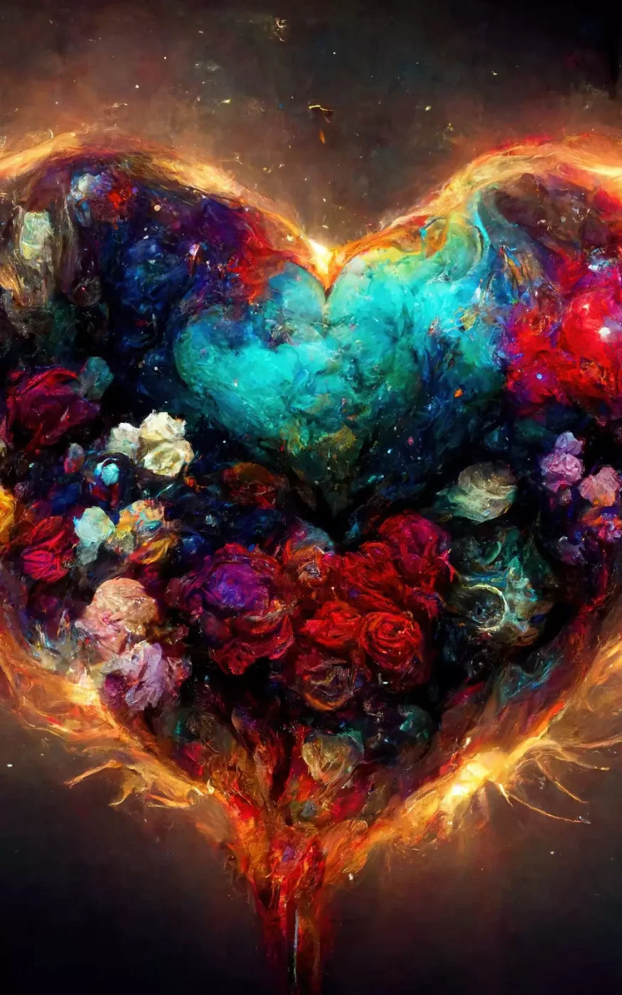 Heart On Fire Ii 10’X16’ Ultracloth (120 X 192 Inch) Backdrop