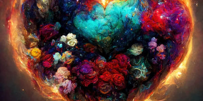 Heart On Fire Ii 16’X8’ Ultracloth (192 X 96 Inch) Backdrop