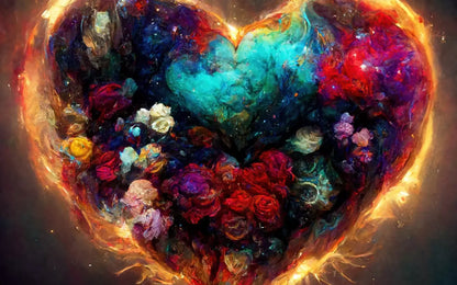 Heart On Fire Ii 16’X10’ Ultracloth (192 X 120 Inch) Backdrop