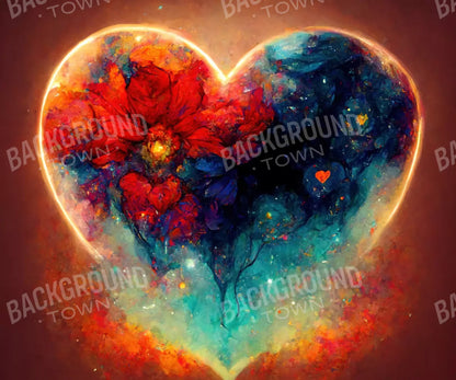 Heart On Fire Iii 5’X4’2 Fleece (60 X 50 Inch) Backdrop